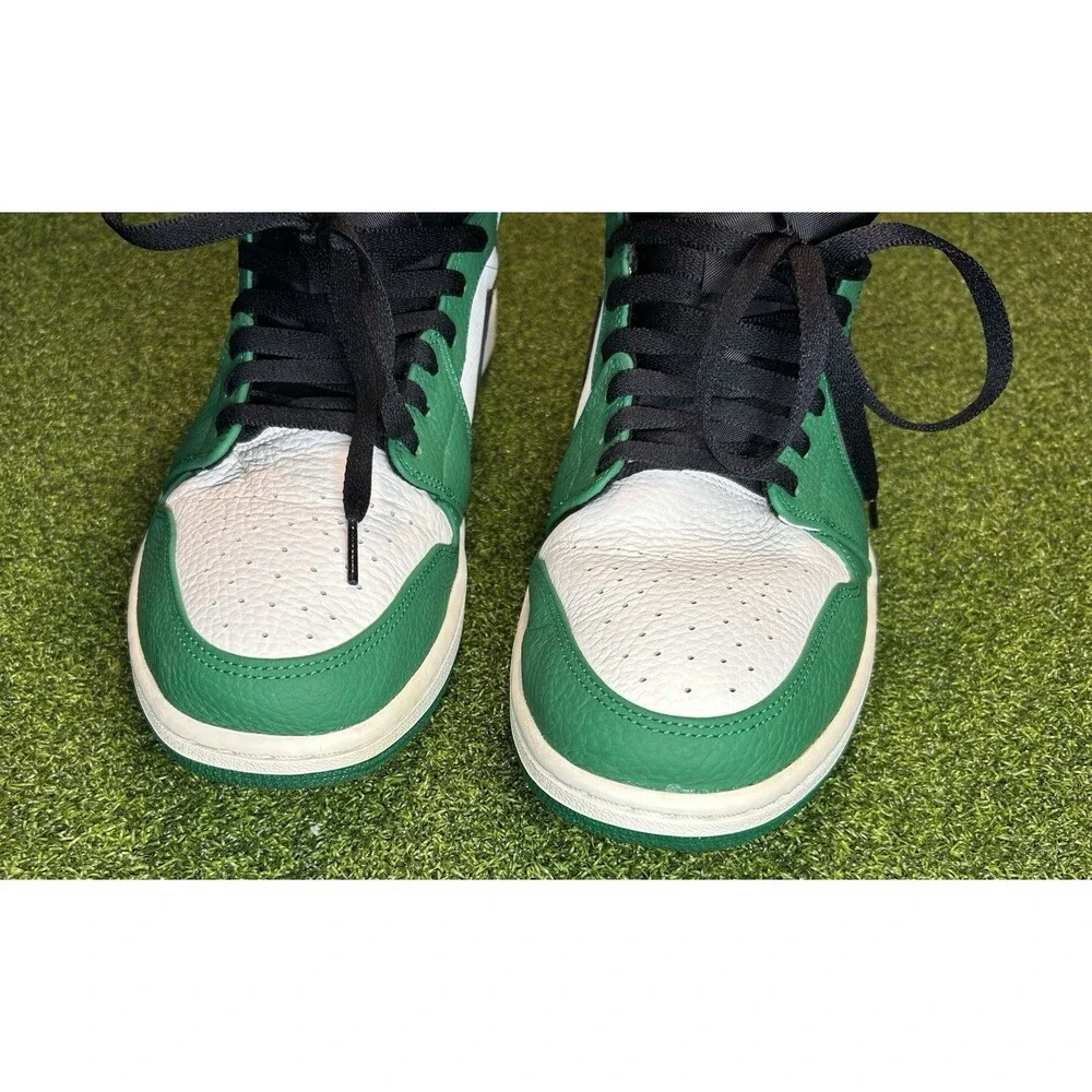 Air Jordan 1 Mid Pine Green 2018 Men’s Shoes Sneakers Size 13 852542-301 EUC